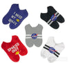 NASA Ladies 5 Pair Of No Show Socks ‘I NEED MY SPACE’ ‘SPACED OUT’ - Novelty Socks for Less