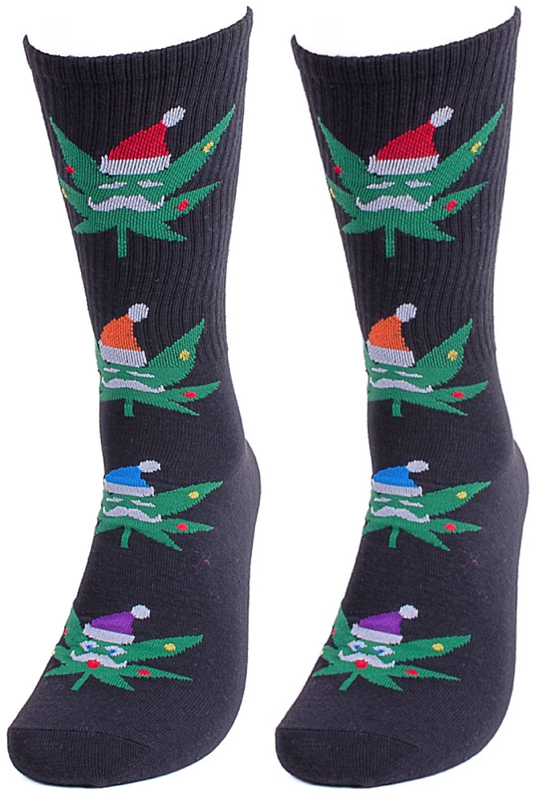 PARQUET Brand Men’s CHRISTMAS MARIJUANA Socks - Novelty Socks for Less