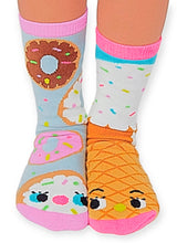 PALS SOCKS Brand Unisex DONUT & ICE CREAM MISMATCHED GRIPPER SOCKS (CHOOSE SIZE) - Novelty Socks for Less