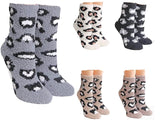 COZY PLUSH Ladies ANIMAL PRINT Socks - Novelty Socks for Less