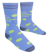 FUNATIC Brand Unisex EAT. SLEEP. PICKLEBALL. REPEAT. Socks - Novelty Socks for Less