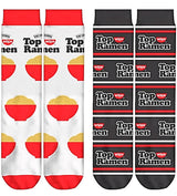 NISSAN TOP RAMEN 2 Pair Of Unisex Socks ODD SOX Brand - Novelty Socks for Less