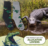 FOOZYS Brand Men’s 2 Pair ALLIGATOR/CROCODILE Socks - Novelty Socks for Less