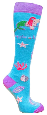 PUPPIE LOVE BY SOCKS N SOCKS Brand Adult Knee High MERMAID PUP - Novelty Socks for Less