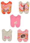BARBIE DOLL Ladies 5 Pair Of GROOVY No Show Socks - Novelty Socks for Less