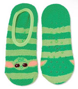 STAR WARS BABY YODA Ladies Gripper Bottom Slip On Liner Socks - Novelty Socks for Less