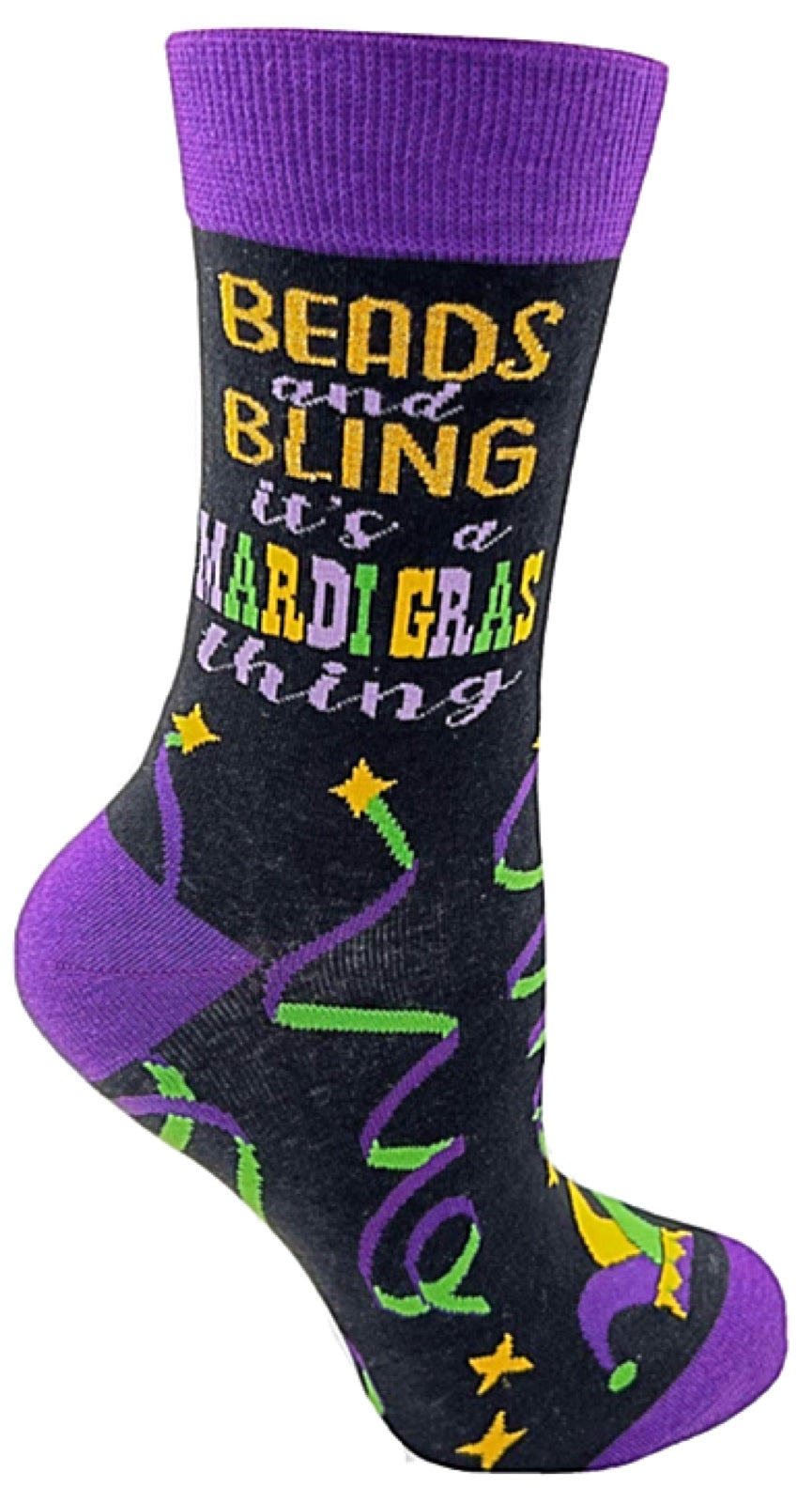 FABDAZ Brand Ladies MARDI GRAS Socks CHOOSE STYLE - Novelty Socks for Less