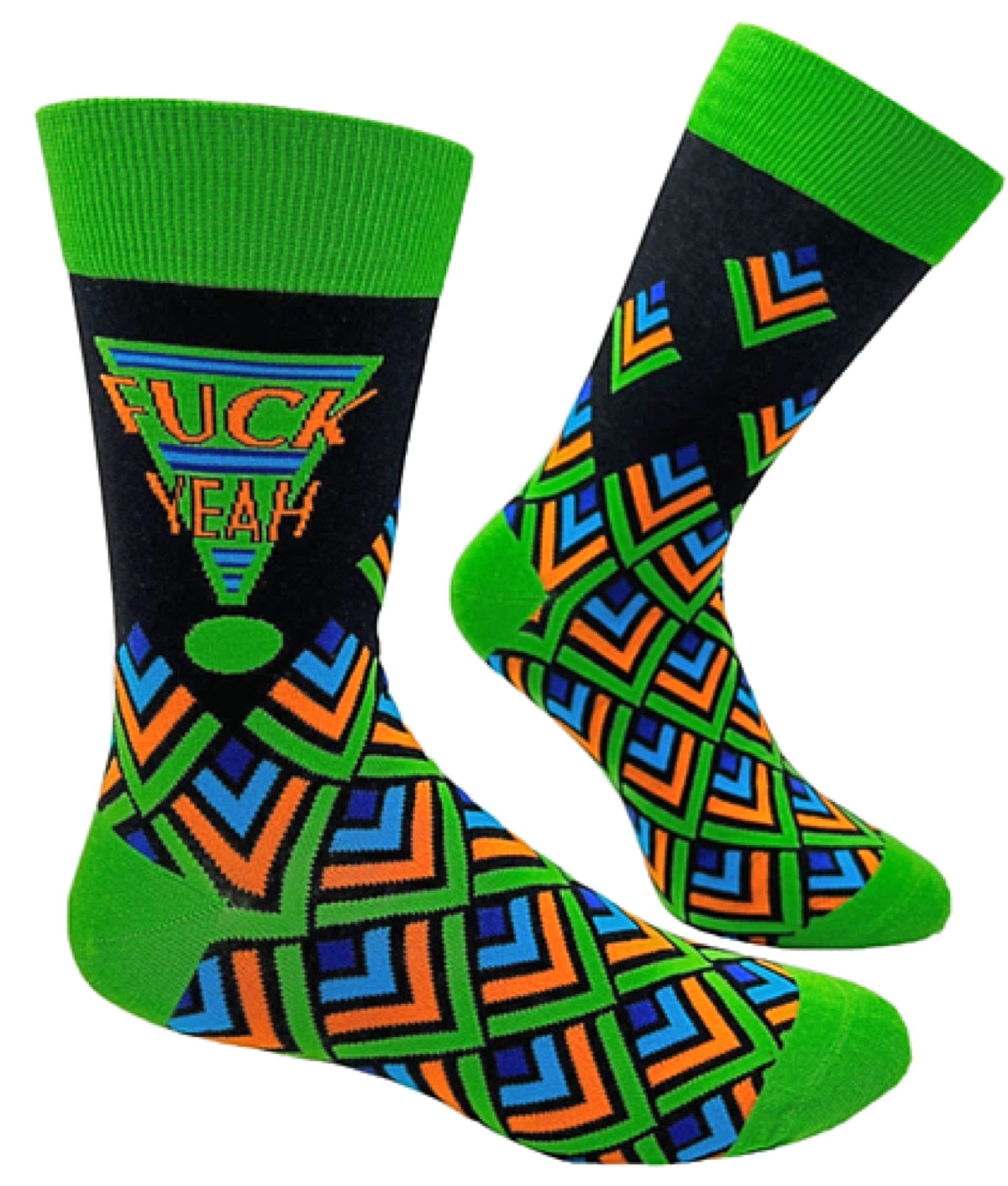 FABDAZ Brand Men’s FUCK YEAH Socks - Novelty Socks for Less