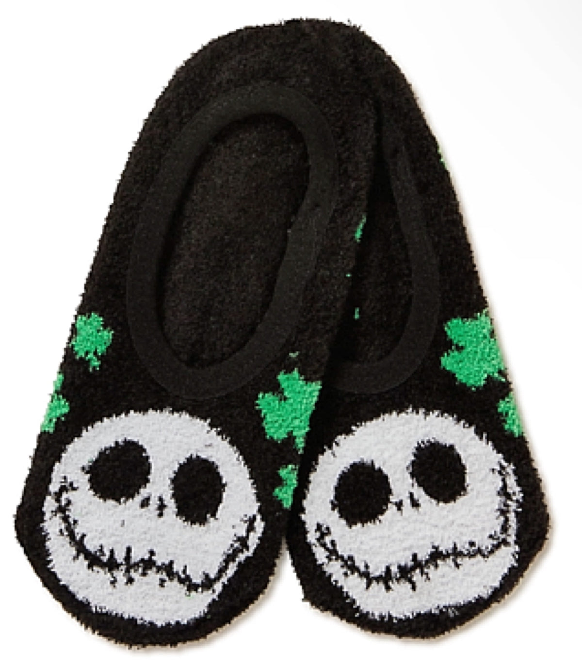 DISNEY NIGHTMARE BEFORE CHRISTMAS Ladies St. Patrick’s Day Gripper Bottom Liner Socks - Novelty Socks for Less