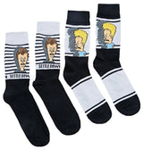 BEAVIS & BUTT-HEAD Men’s 2 Pair Of Socks ‘SETTLE DOWN' - Novelty Socks for Less