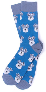 PARQUET Brand Men’s SCHNAUZER DOG Socks - Novelty Socks for Less