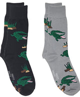 FOOZYS Brand Men’s 2 Pair ALLIGATOR/CROCODILE Socks - Novelty Socks for Less