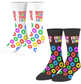 KELLOGGS FROOT LOOPS Unisex Socks ‘WHATEVER FROOTS YOUR LOOPS’ - Novelty Socks for Less