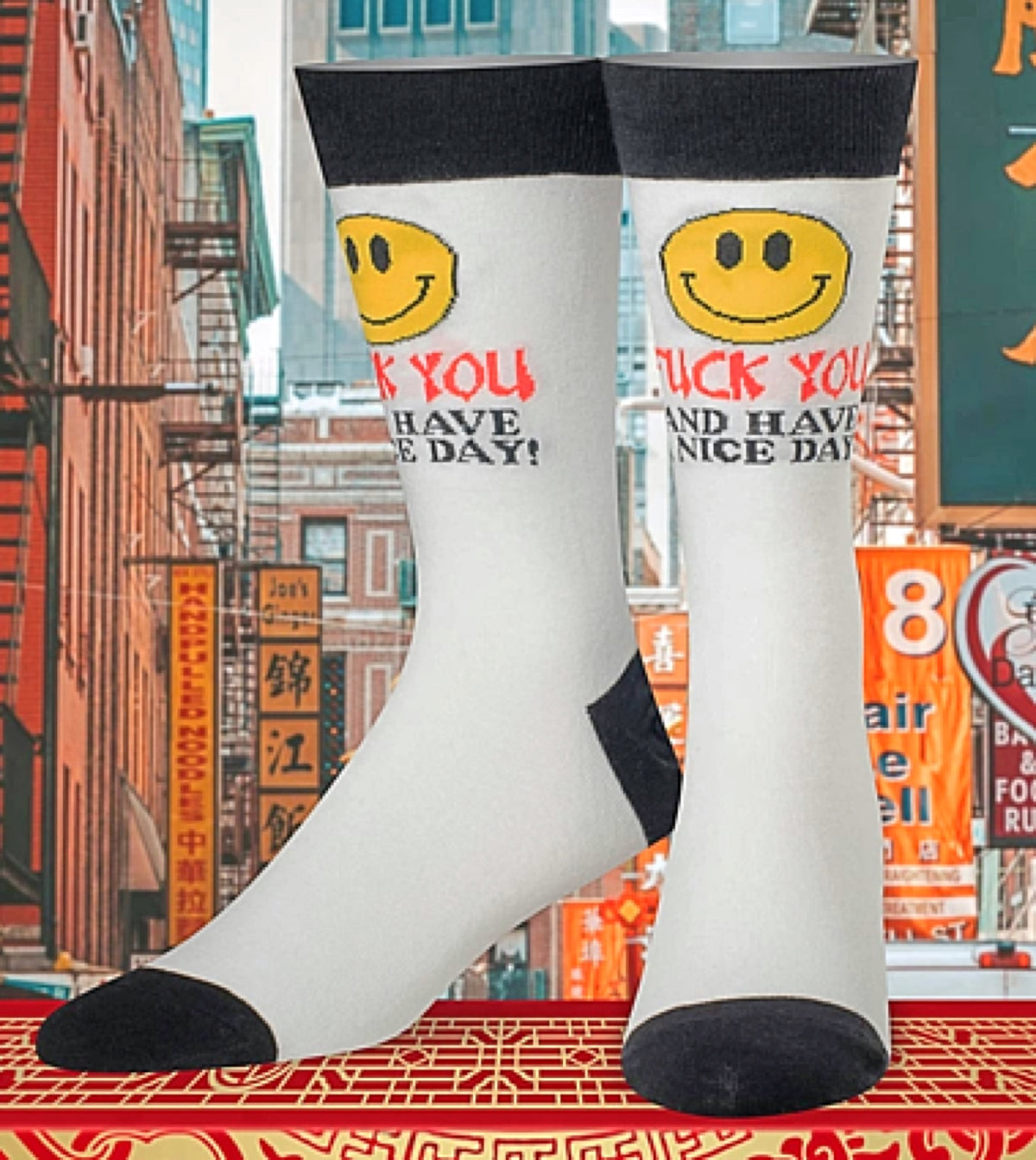 COOL SOCKS BRAND Men’s ‘FUCK YOU & HAVE A NICE DAY' SOCKS - Novelty Socks for Less