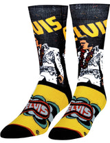 ELVIS PRESLEY MEN’S SOCKS ODD SOX BRAND - Novelty Socks for Less