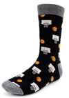 PARQUET BRAND MEN’S BASKETBALL Socks CHOOSE COLOR GRAY OR BLACK - Novelty Socks for Less