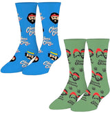 CHEECH & CHONG UNISEX 2 PAIR OF SOCKS ODD SOX BRAND - Novelty Socks for Less