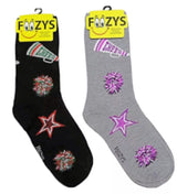 FOOZYS BRAND Ladies 2 Pair Of CHEERLEADING Socks - Novelty Socks for Less