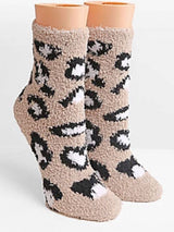 COZY PLUSH Ladies ANIMAL PRINT Socks - Novelty Socks for Less
