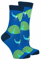 SOCKS N SOCKS Brand Ladies PEACOCK Socks - Novelty Socks for Less