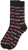 PARQUET Brand Men’s I LOVE JESUS Socks - Novelty Socks for Less