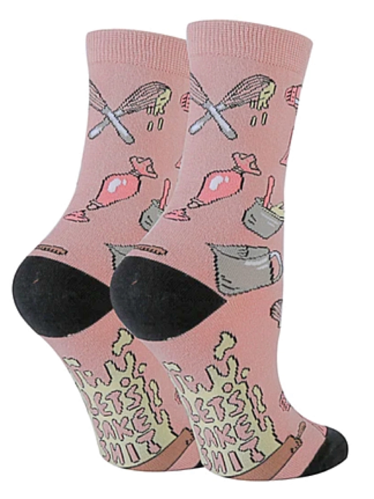 OOOH YEAH Brand Ladies ‘LET’S BAKE SHIT’ Socks - Novelty Socks for Less