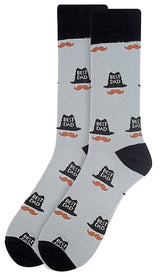 PARQUET Brand Men’s FATHER’S DAY Socks ‘BEST DAD’ (CHOOSE COLOR GRAY OR BLUE) - Novelty Socks for Less