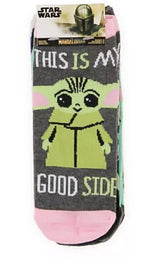 STAR WARS THE MANDALORIAN Ladies 5 Pair No Show Socks BABY YODA - Novelty Socks for Less