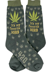 FOOT TRAFFIC Brand LadiesMARIJUANA 420 Socks - Novelty Socks for Less