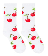 COOL SOCKS Brand Ladies CHERRY Socks ‘CHERRY ON TOP’ - Novelty Socks for Less
