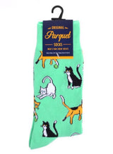 PARQUET BRAND Men’s PLAYFUL CATS Socks - Novelty Socks for Less