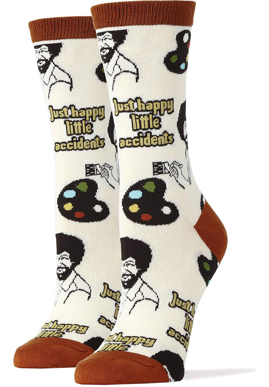 OOOH YEAH Ladies BOB ROSS - Novelty Socks for Less