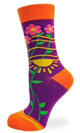 FABDAZ Brand Ladies RADIATE POSITIVITY Socks - Novelty Socks for Less