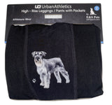 URBAN ATHLETICS Ladies SCHNAUZER High Rise Leggings With Pockets E&S Pets - Novelty Socks for Less