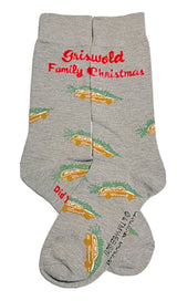 CHRISTMAS VACATION Men’s Socks STATION WAGON & TREE 'DID YOU BRING A SAW?' - Novelty Socks for Less