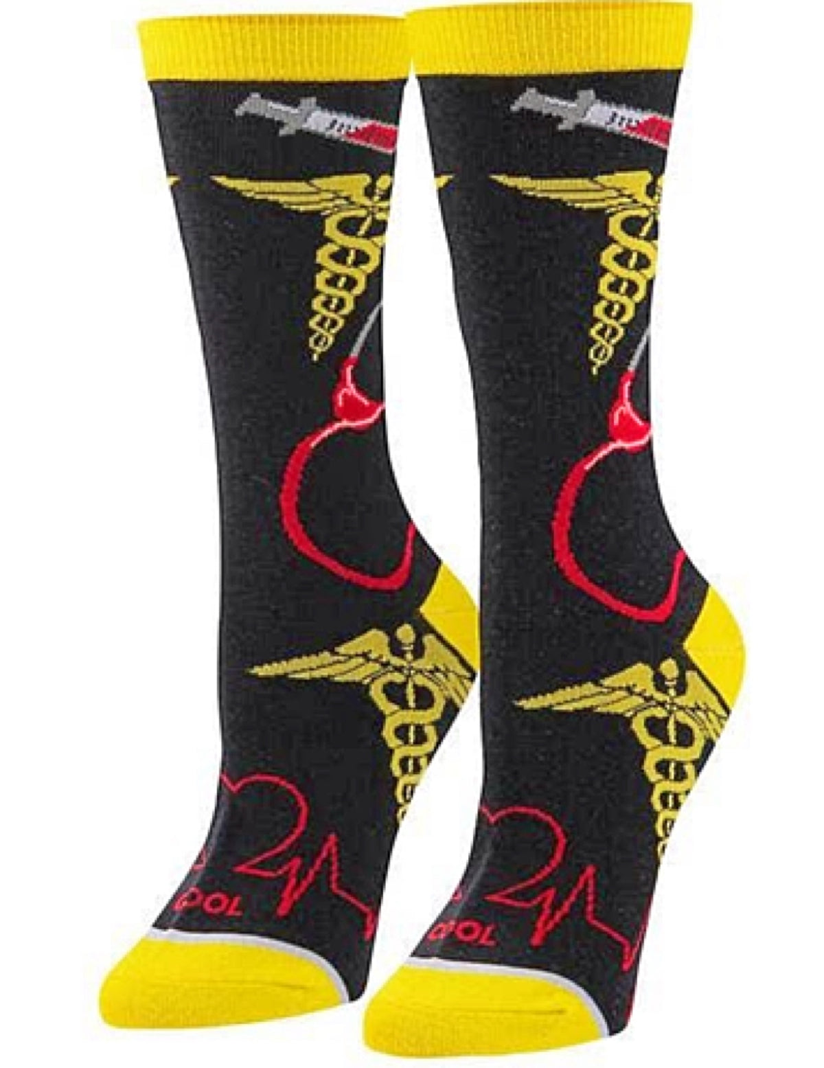 COOL SOCKS Brand Ladies NURSE HEALTHCARE WORKER Socks - Novelty Socks for Less