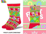 KELLOGGS FROOT LOOPS MEN’S CHRISTMAS SOCKS COOL SOCKS BRAND - Novelty Socks for Less