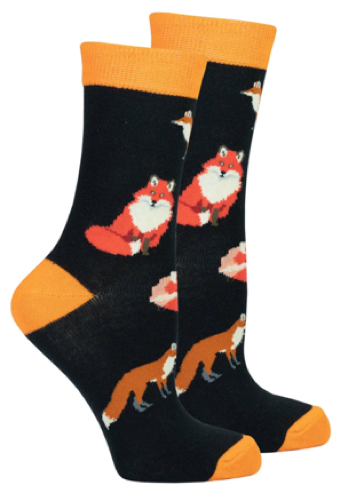 SOCKS N SOCKS Brand Ladies SNEAKY FOX SOCKS - Novelty Socks for Less