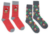 DISNEY MEN’S CHRISTMAS 2 PAIR OF SOCKS MICKEY, GOOFY & DONALD - Novelty Socks for Less