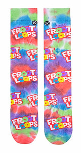 KELLOGGS FROOT LOOPS Men’s TIE DYE Socks ODD SOX Brand - Novelty Socks for Less