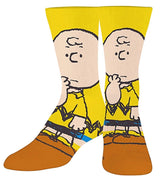 PEANUTS Men’s CHARLIE BROWN SOCKS ODD SOX BRAND - Novelty Socks for Less