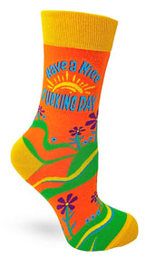 FABDAZ BRAND LADIES HAVE A NICE FUCKING DAY SOCKS - Novelty Socks for Less