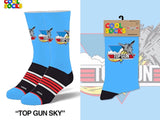 TOP GUN MOVIE MEN’S SOCKS COOL SOCKS BRAND - Novelty Socks for Less