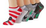 DISNEY Ladies 5 Pair Of CHRISTMAS No Show Socks MICKEY & MINNIE - Novelty Socks for Less