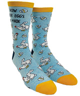 CRAZY DOG BRAND MEN’S EASTER SOCKS ‘HOW EASTER EGGS ARE MADE’ - Novelty Socks for Less