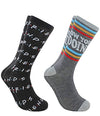 FRIENDS TV SHOW MEN’S 2 PAIR SOCKS ‘HOW YOU DOIN’ - Novelty Socks for Less
