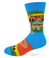FABDAZ BRAND MEN’S ‘HAPPY CAMPER’ SOCKS - Novelty Socks for Less