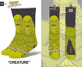 CREATURE FROM THE BLACK LAGOON MEN’S 360 HALLOWEEN SOCKS ODD SOX BRAND - Novelty Socks for Less