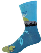 CRAZY DOG BRAND MEN’S FISHING SOCKS ‘MY FISHING BUDDY CALLS ME DAD’ - Novelty Socks for Less