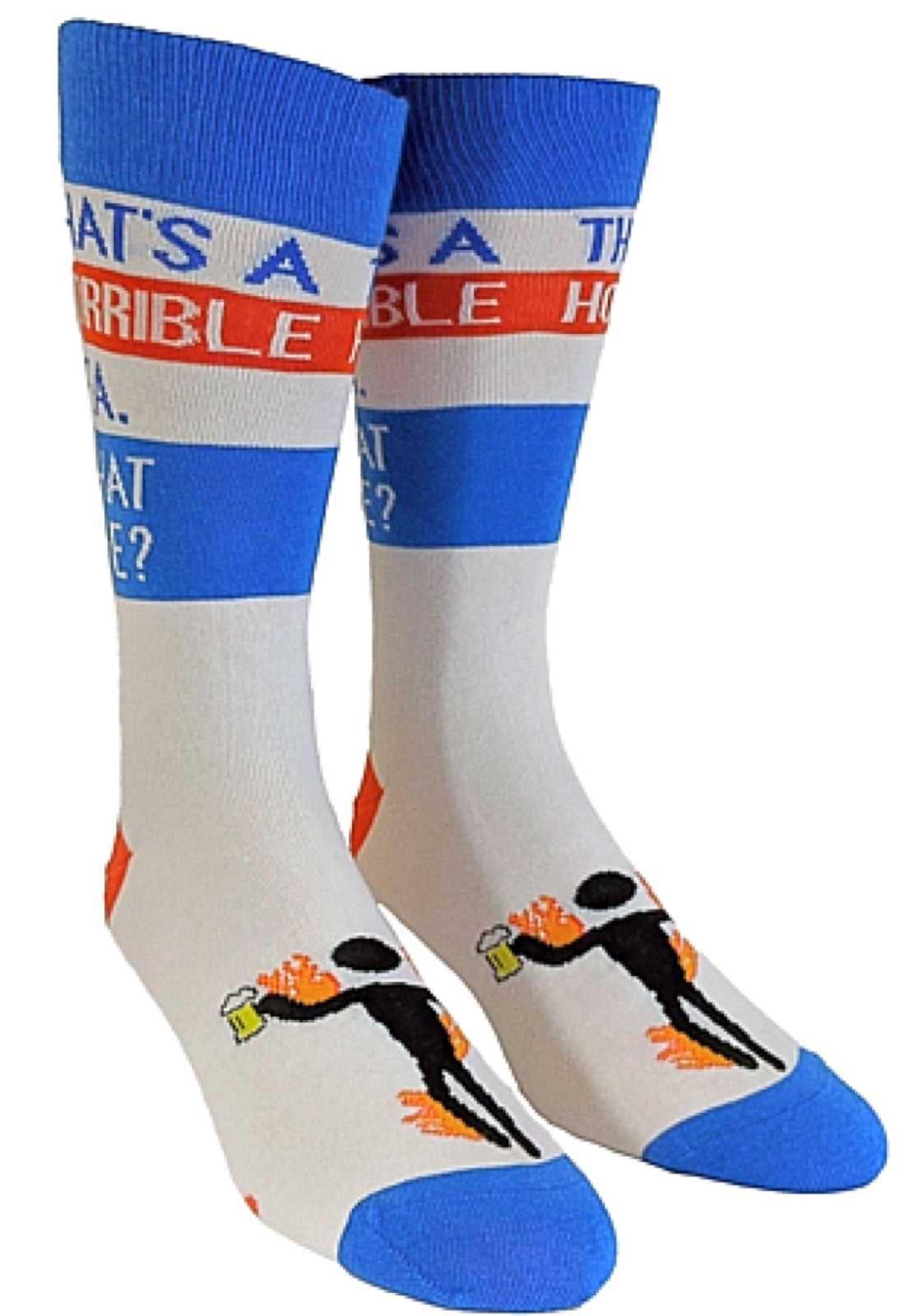 CRAZY DOG BRAND MEN’S ‘THAT’S A HORRIBLE IDEA. WHAT TIME?’ SOCKS - Novelty Socks for Less
